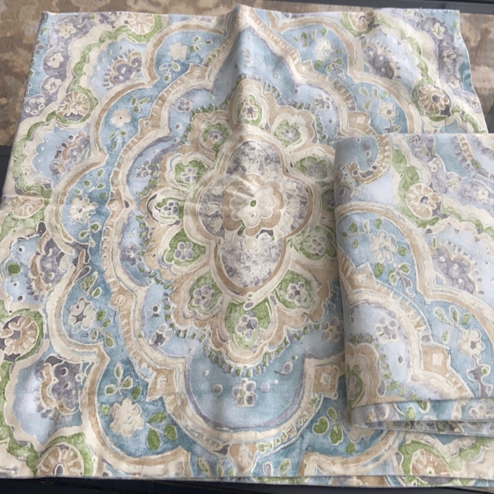 2 pottery barn euro shams